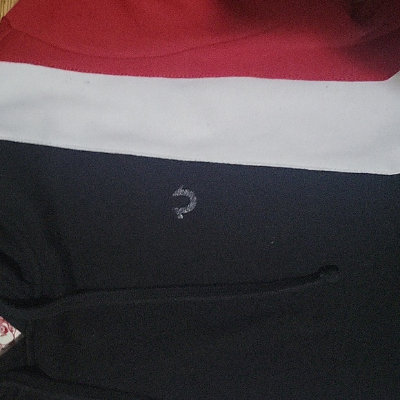 True Religion *** Men's L Sweater *** Red Black White - Picture 2 of 3